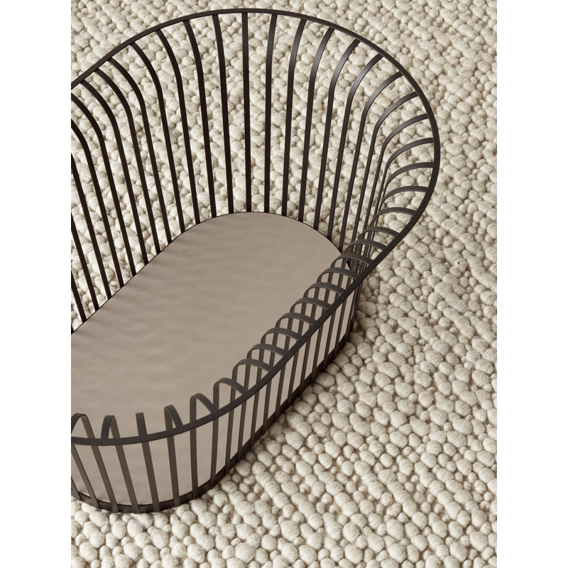 Gravel Area Rug in Ivory, Rectangle 6' x 8'
