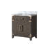 Meuble-lavabo simple avec plateau en marbre