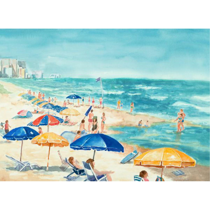 Humming Of The Beach III Print by Sara Brown, Knife Gel, 24" H x 33" W