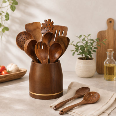 12 PCS Wooden Utensil Set