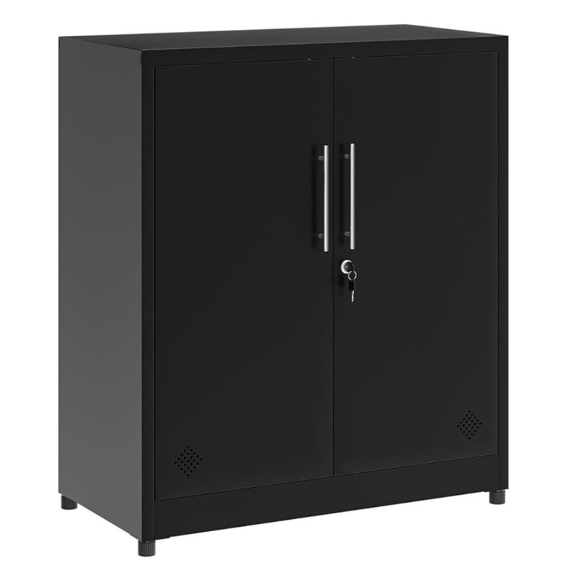 Chowk 2-Door File Cabinet, Black