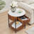 Marble Round End Table With Storage-1496349348-1496349349