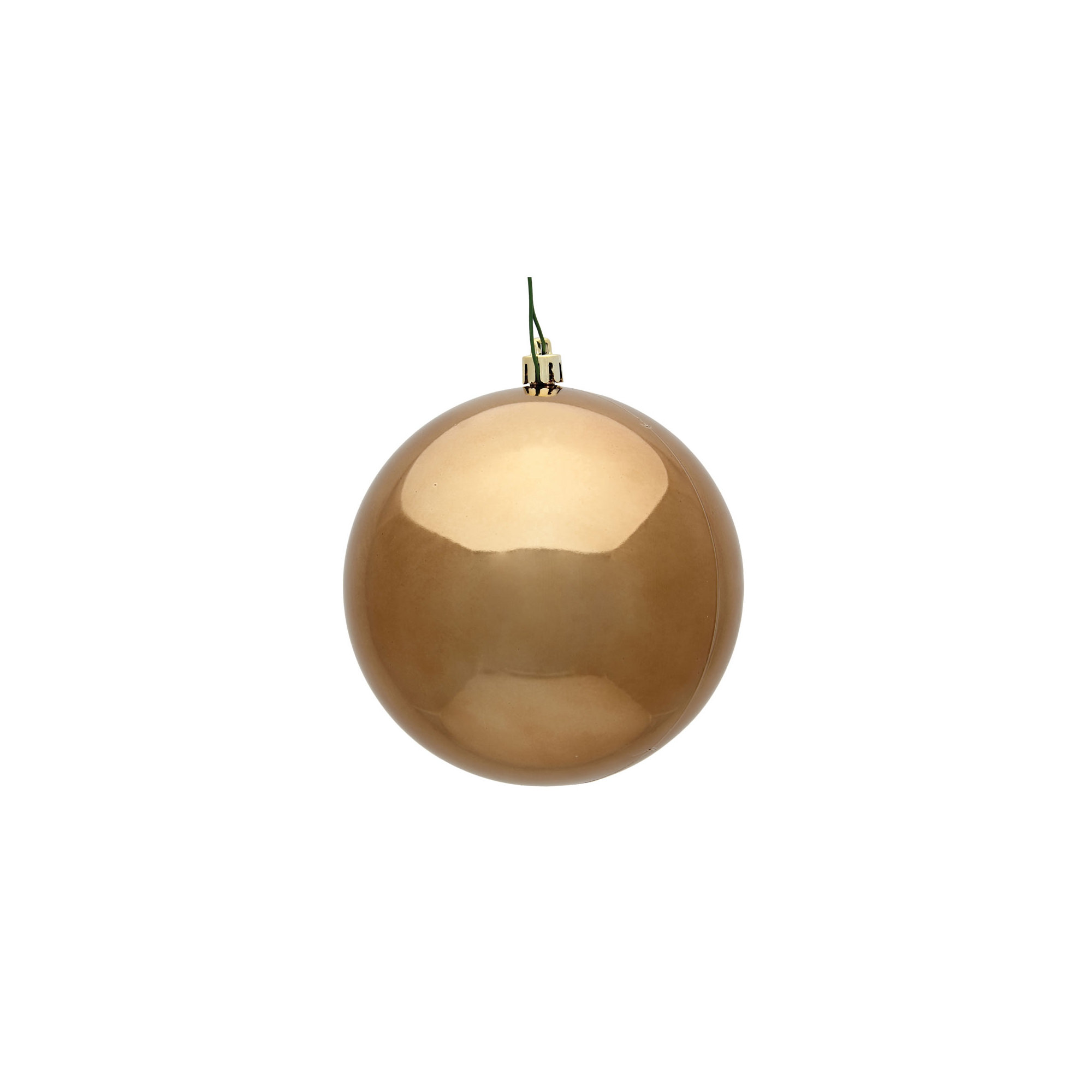 Holiday Décor Ball Ornament, Mocha Shiny