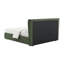 Grand lit en chenille vert foncé Cheryl-2040186877