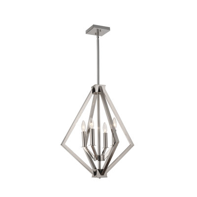 Lustre géométrique à 4 lumières Naoko