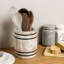White Barrel Design Kitchen Cooking Utensil Holder
