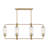 Nunley 6-Light Linear Chandelier in Brass-1050238364