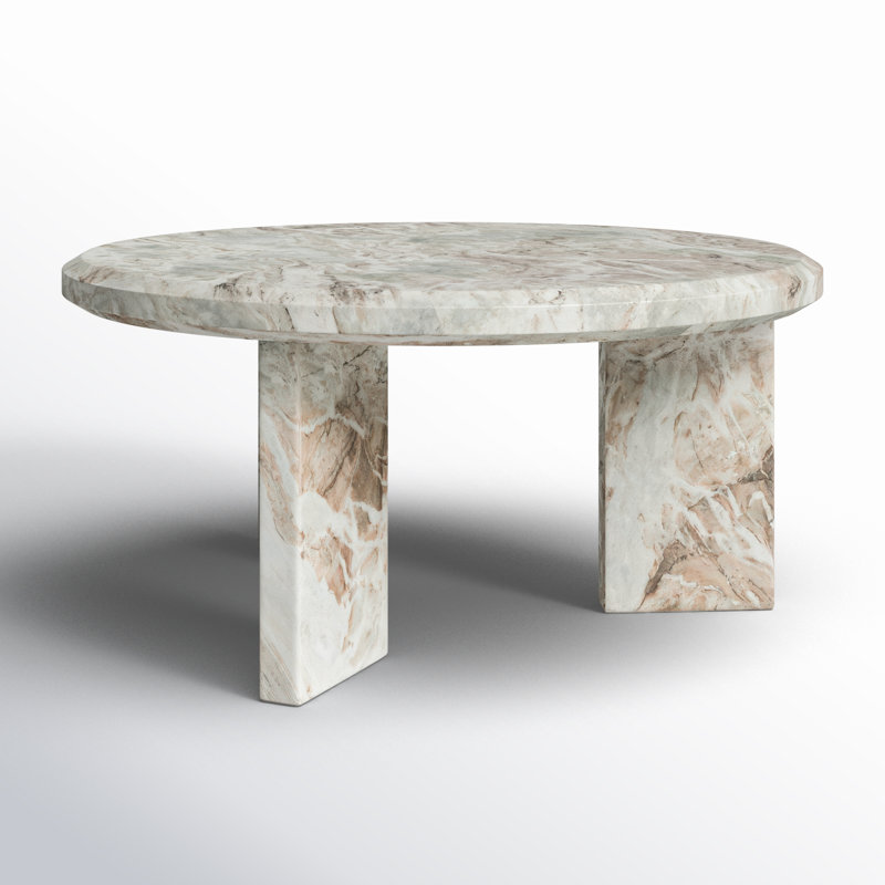 Dakota Marble Coffee Table, White