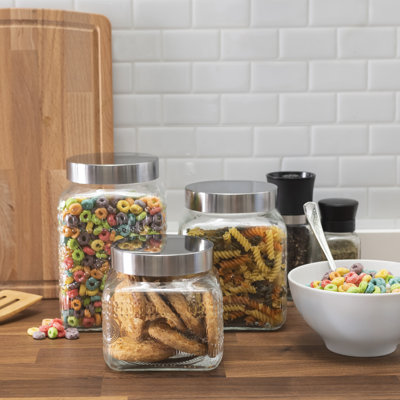 Glass Canister - Set of 3