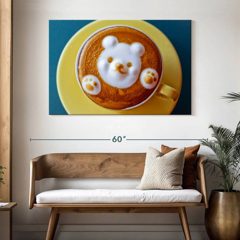 Café au lait Yarlin Bear, H 32 po x l 48 po
