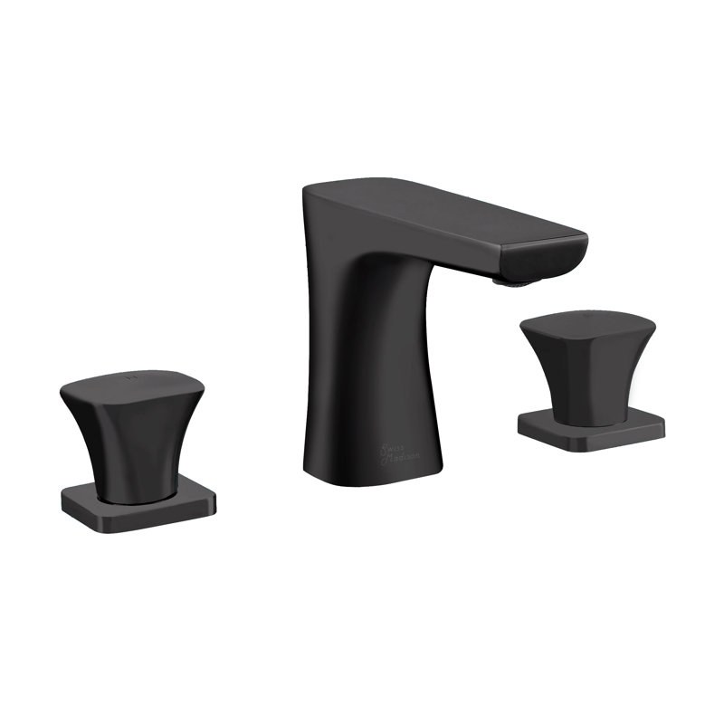Monaco 8 in. Widespread, 2-Handle, Bathroom Faucet, Matte Black