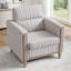Canapé compact à 1 place avec coussin haute résilience et pieds en bois d'hévéa pour les salons modernes, facile à assembler et durable.