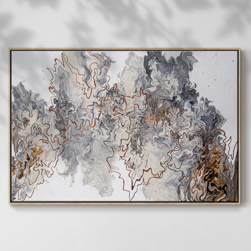 «Stay On The Trail», reproduction d'art sur toile, H 17 po x l 25 po x P 2 po, Toile naturelle avec cadre flottant