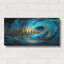 Art mural en métal luxueux «Waves Of Light Over Toronto» par Ann Klee, 24 po x 12 po-118905272
