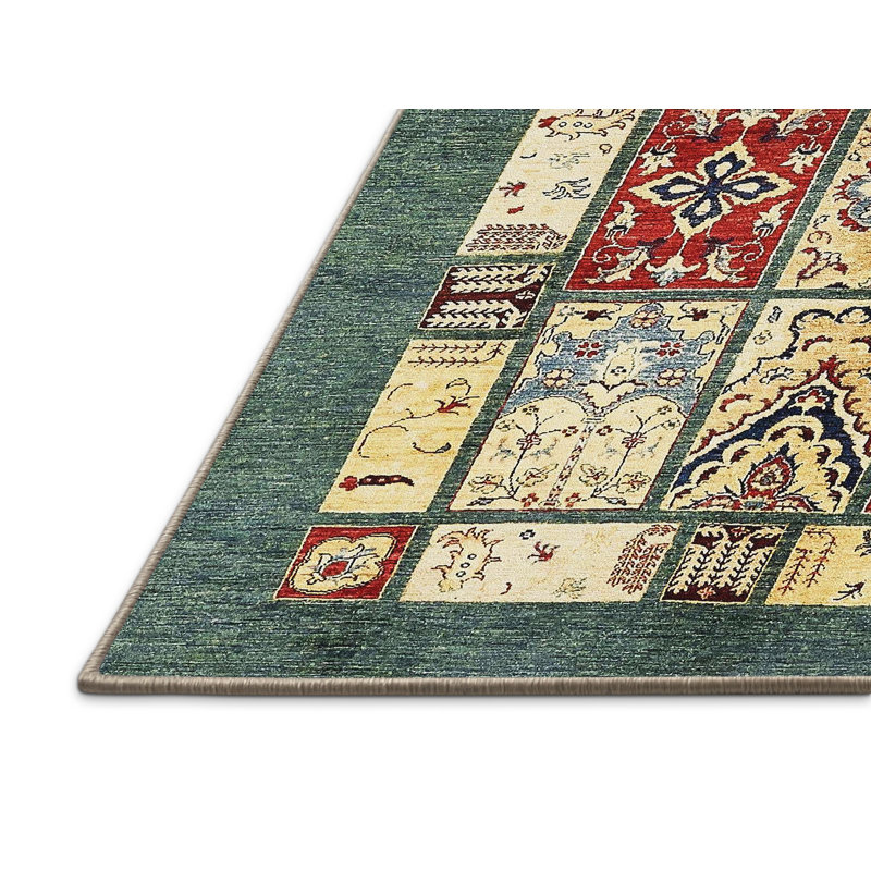 Tapis abstrait à motif abstrait moderne, Rectangle 5 pi x 8 pi