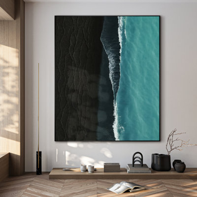 Très grande reproduction d'art sur toile - Paysage côtier de Ocean Beach