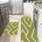 Fresh Green Lines, Kitchen Mats Set Of 2-1667538487
