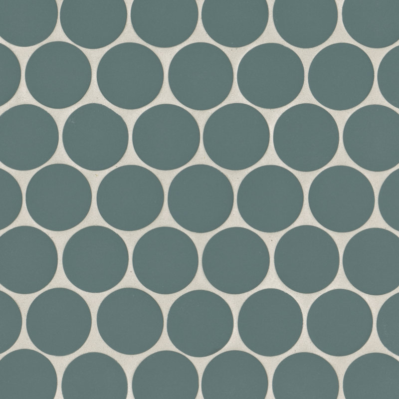 Makoto 2" x 2" Porcelain Tile, Arashi Blue