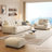 Creamy white Chenille Modular Sofa