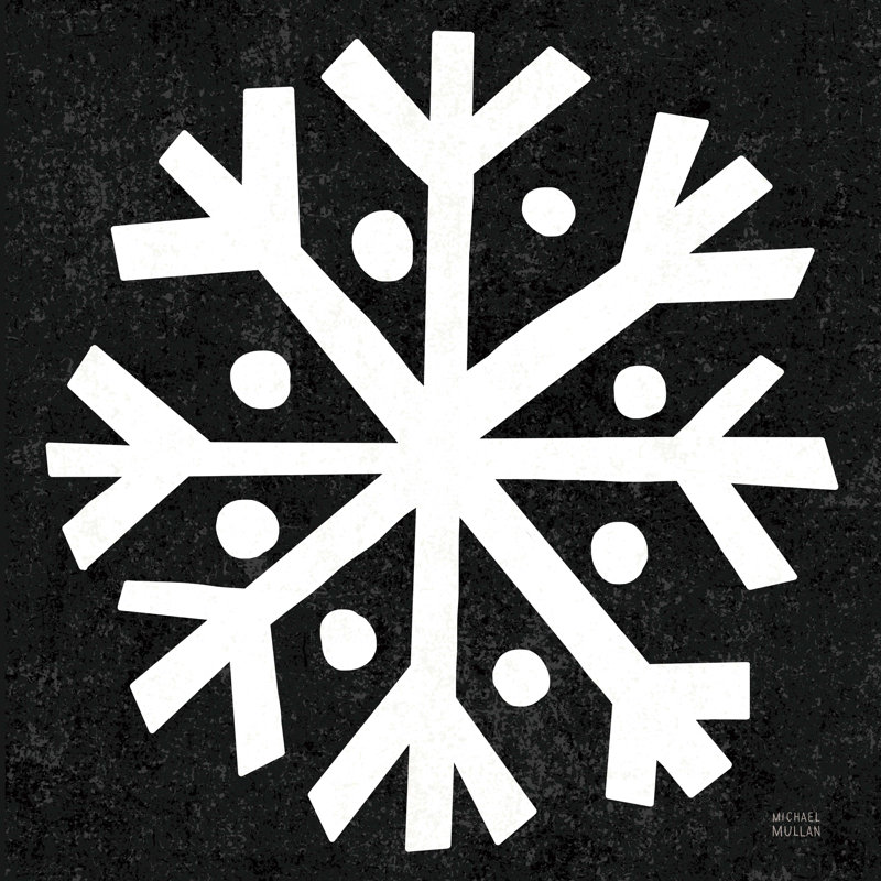 Azore " Christmas Whimsy Snowflake " by Michael Mullan, 30" H x 30" W