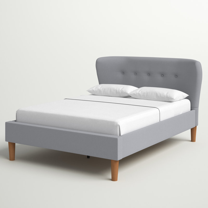 Johnny Upholstered Bed, Double (4'6), No Mattress
