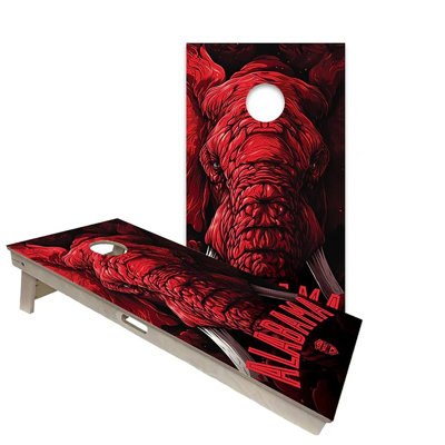 Alabama 2x4 Cornhole Board Set | Includes (2) Boards (8) Bags & Optional Accessories