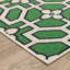 Tapis d'intérieur / extérieur ivoire / vert Sherley-1495595284