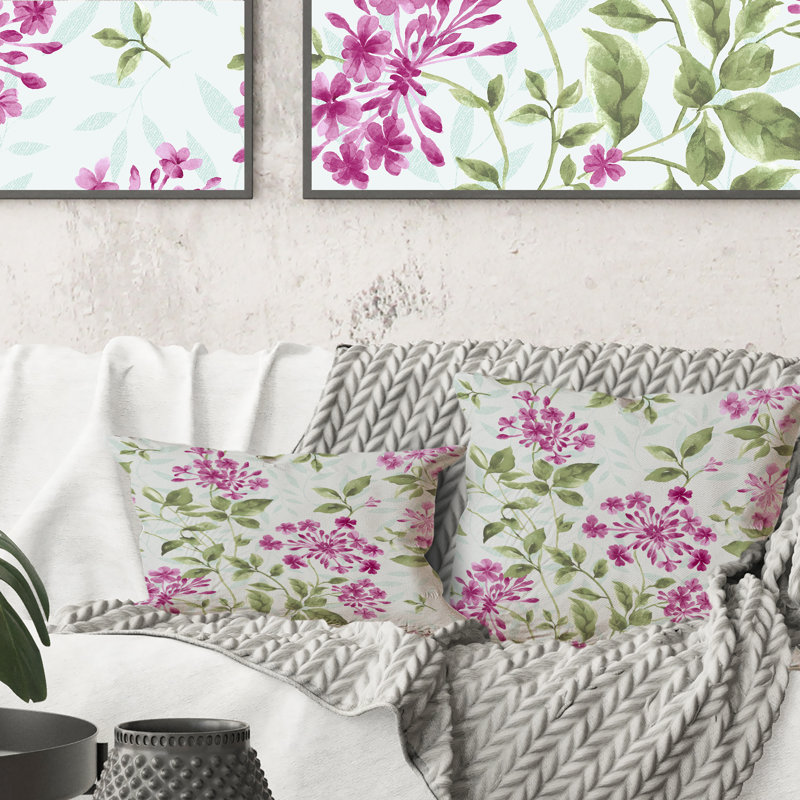 Floral Throw Pillow