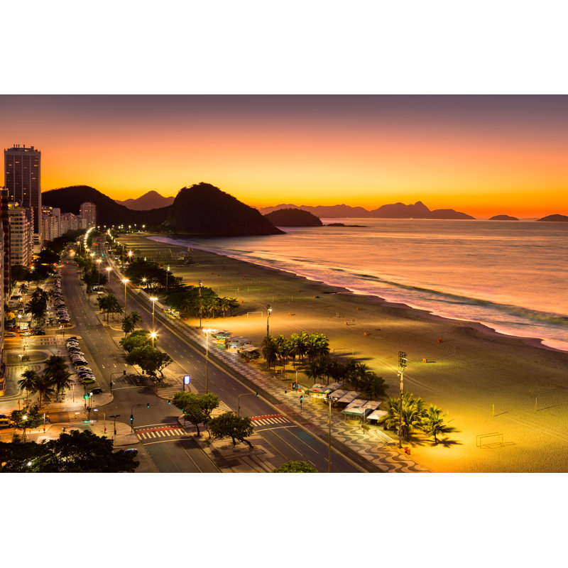 Heyer Copacabana Beach - Wrapped Canvas Print, 30 cm H x 46 cm W x 3.8 cm D