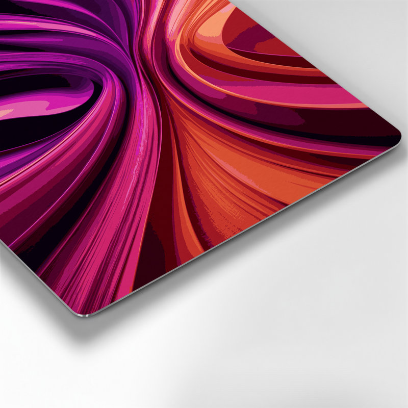 Gradient Abstract 21, art mural en métal mauve, H 16 po x l 20 po