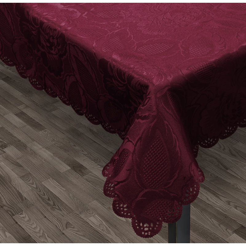 Oley Luxury Rose Damask Table Range, 2cm W x 43cm L, Wine