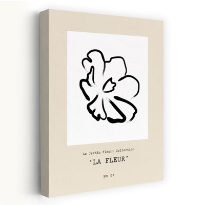 Lafleur Contemporary Wall Art Print 1 Piece Wrapped Canvas Wall Art