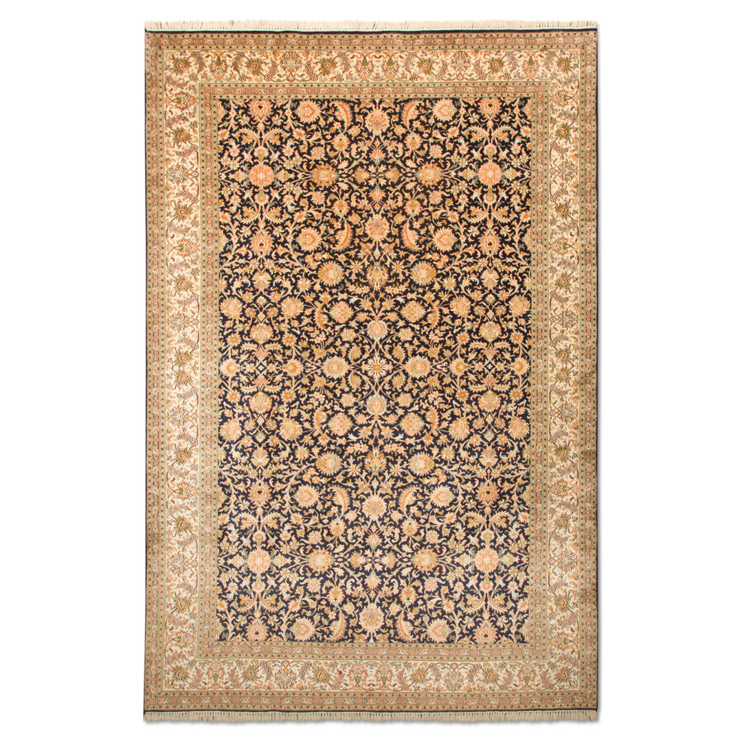 Gillham Handwoven Silk Blue Rug