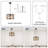Vinuk 5 - Light Bronze Geometric Pendant