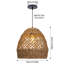 Luminaire suspendu en dôme à 1 lumière Artibrannan-433148686
