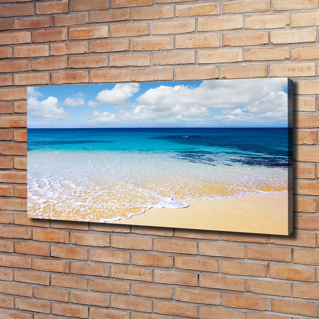 Leinwanddruck - Wandkunst - Drucke auf Leinwand - 120X60 Bildmotiv: Ruhiges Meer