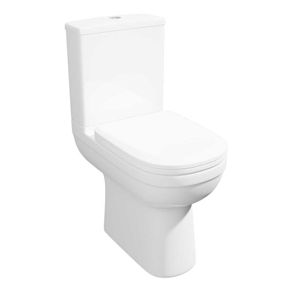 Belfry Bathroom Ratchford Close Coupled Toilet with Flush | Wayfair.co.uk