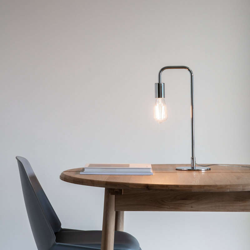 Adelaide Metal Desk Lamp, Chrome