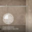 Rely 59.62" W x 76.99" H Single Sliding Frameless Shower Door-1960123930