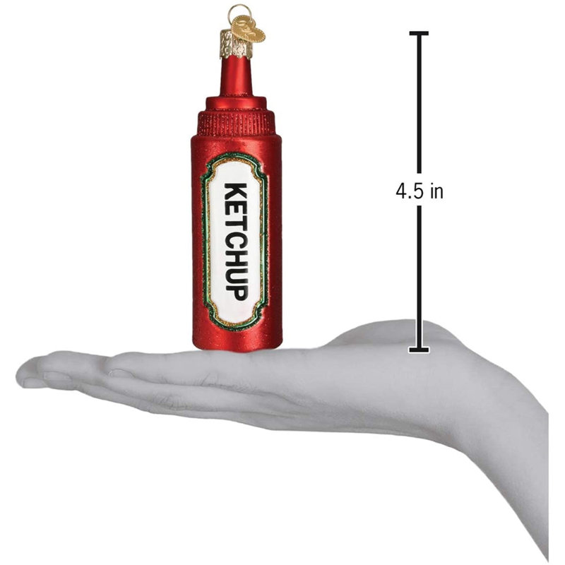 Ornement figurine suspendu ketchup