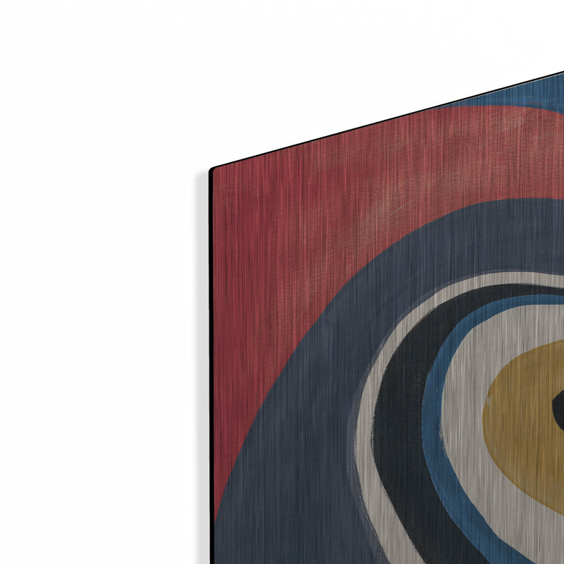 Art mural en métal Wrought Studio ™ «In The Groove 1 Retro» par Danhui Nai, H 16 po x l 12 po