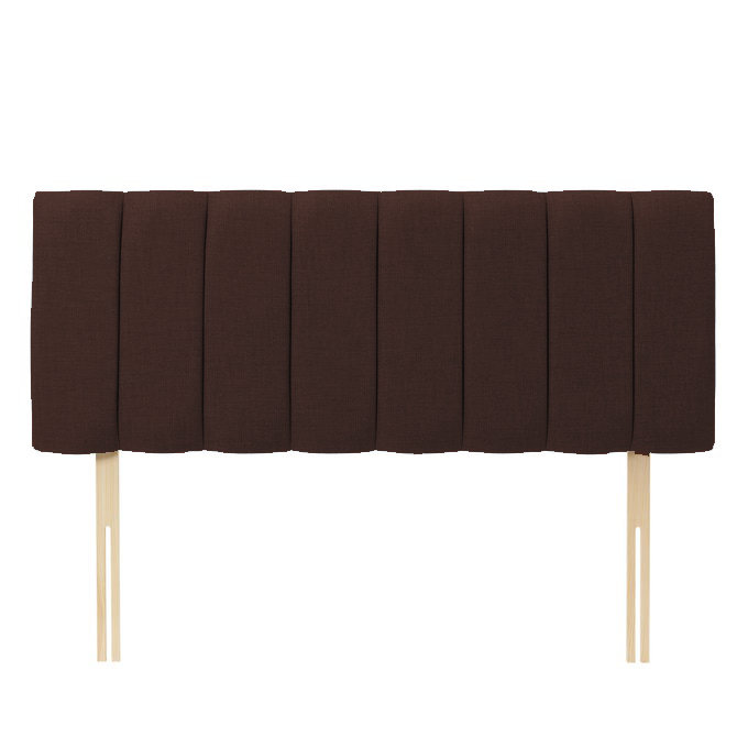 Upholstered Headboard, Double (4'6), Brown Velvet
