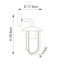 Crissyfield 24cm H Outdoor Wall Lantern