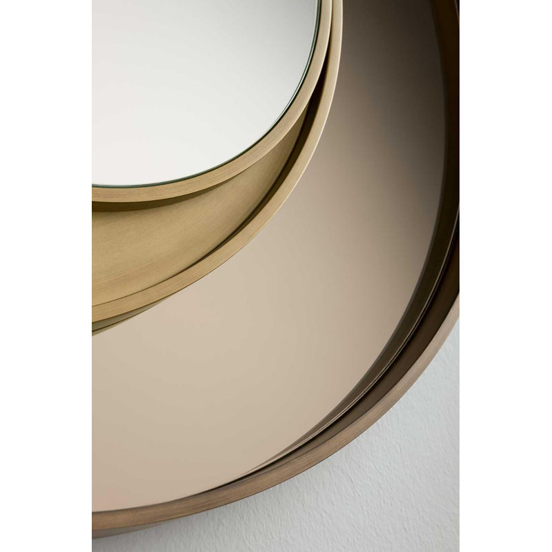 Eclisse Flat Metal Beveled Wall Mirror