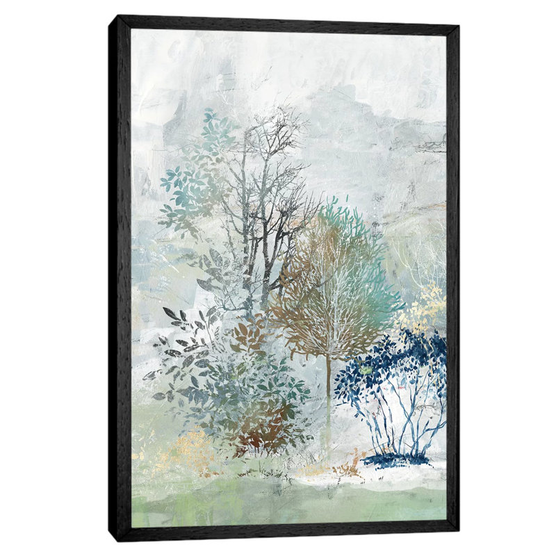 Silent Mystery I 1 Piece Painting on Canvas, 66.04 cm H x 45.72 cm W, Black Framed