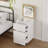 360° Rotating Makeup Vanity Desk with Adjustable Height, Flip-Top Mirror & LED Lighting