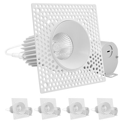 3'' Dimmable Air-Tight IC Rated LED Canless Recessed Lighting Kit