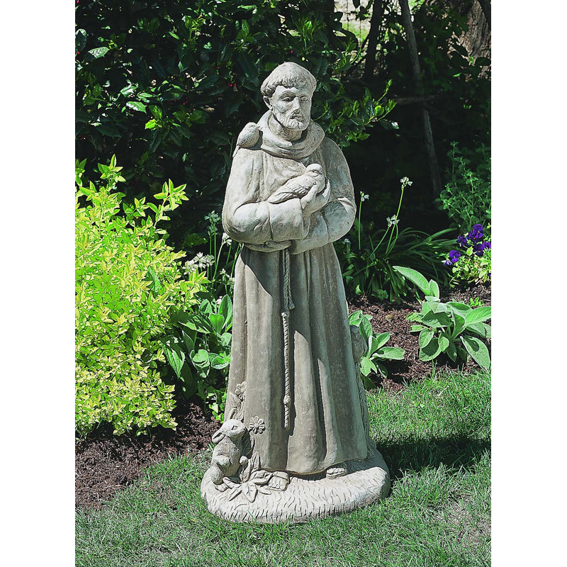 Statue de Saint-François avec des animaux, Naturel