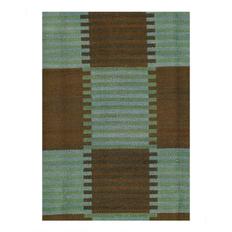 Plaid Area Rug in Blue