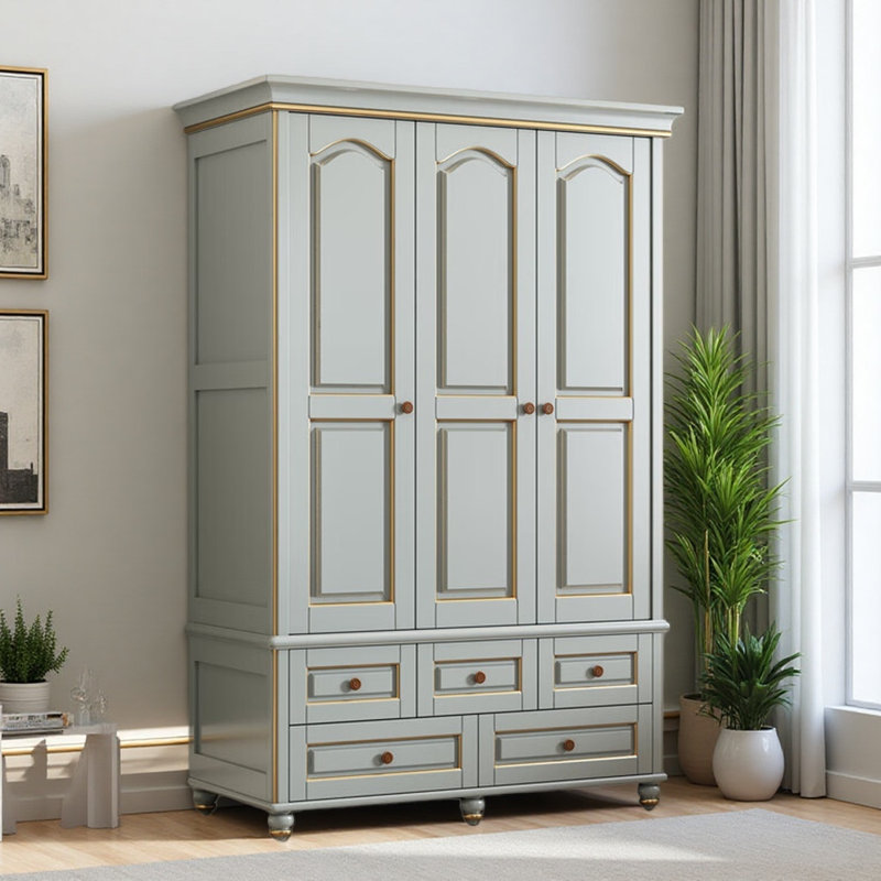 Armoire moderne, simple et luxueuse gris clair